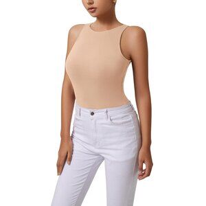 NEW! REORIA Sleeveless Racerback Tank Top Thong Bodysuit | PLUS SIZE 2XL